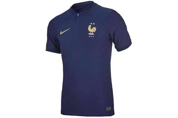 Nike France 2022/23 Match Home ADV Soccer Jersey Midnight Navy/Metallic Gold