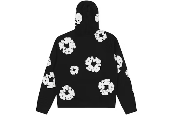 Denim Tears Cotton Wreath Zip Hoodie Black