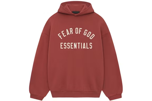 Fear of God Essentials Fleece Hoodie Crimson