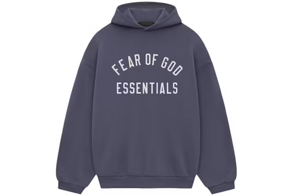 Fear of God Essentials Fleece Hoodie Marine