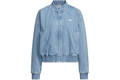 adidas Womens CTT Chinese Track Top Jersey Jacket Light Denim