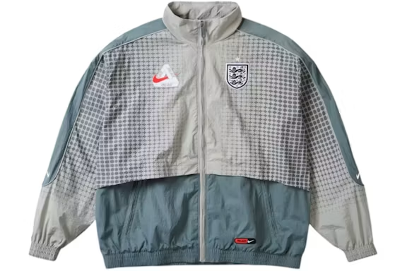 Palace x Nike England Solo Swoosh Track Jacket Pewter Grey/Cool Grey