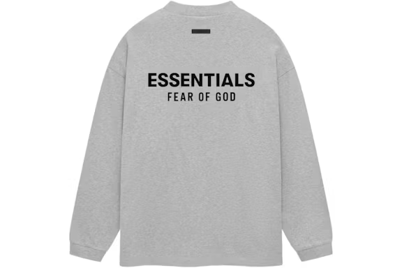 Fear of God Essentials Jersey Long Sleeve T-Shirt Light Heather Gray