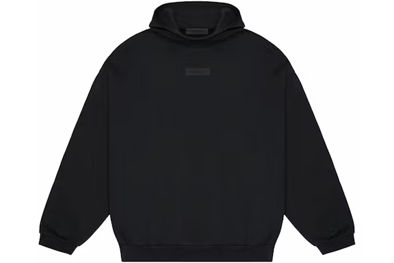 Fear of God Essentials Chest Logo Hoodie Jet Black/Jet Black
