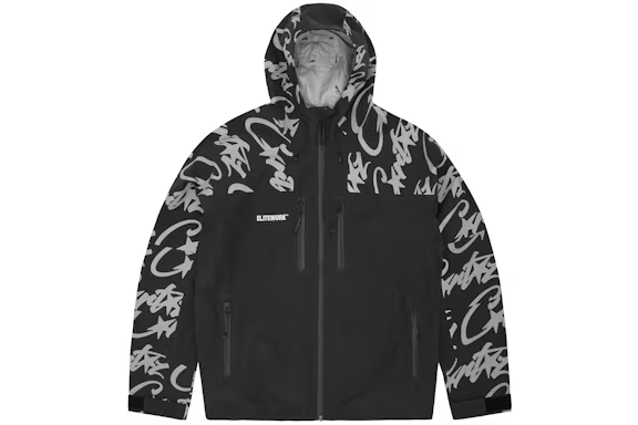 Corteiz Elitework Shell Jacket Black