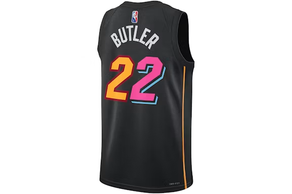 Nike NBA Miami Heat City Edition Jimmy Butler 22 Dri-FIT Swingman Jersey Black