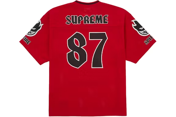 Supreme Spitfire Football Jersey Red