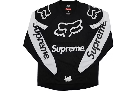 Supreme Fox Racing Moto Jersey Top Black