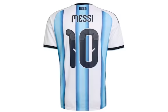 adidas Argentina 26 Home Authentic Messi Jersey White/Icey Blue/Light Blue