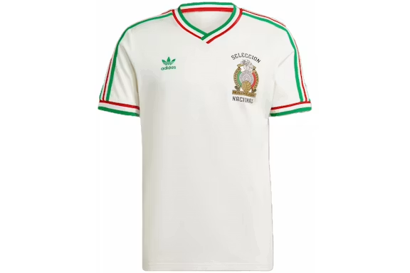 adidas Mexico 1985 Away Jersey Cloud White
