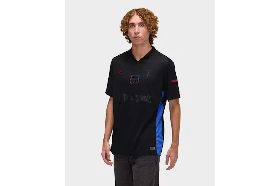 Travis Scott x FC Barcelona 2024/25 Match Away Cactus Jack Jersey Black