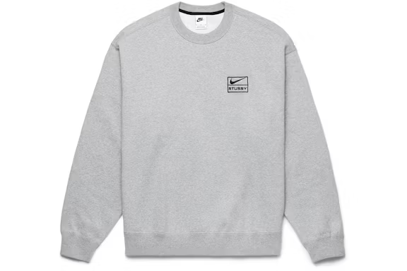 Nike x Stussy Crew Fleece Grey