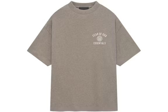Fear of God Essentials Jersey Crewneck Tee Heather Gray