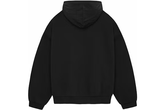 Fear of God Essentials Nylon Fleece Hoodie Jet Black/Jet Black