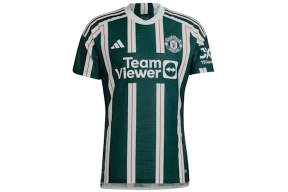 adidas Manchester United 2023/24 Away Authentic Jersey Green