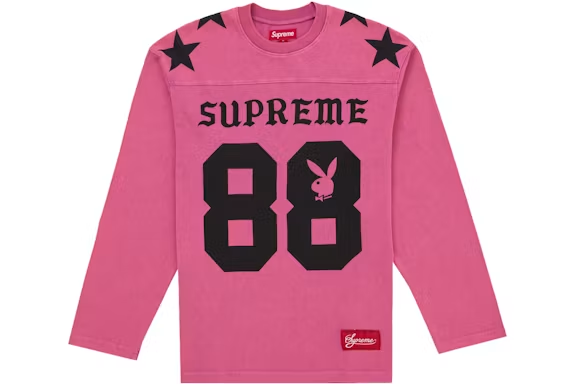 Supreme Playboy L/S Football Top Pink