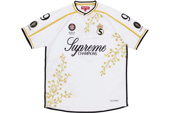 Supreme Floral Soccer Jersey White