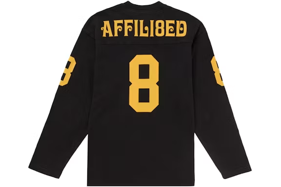Supreme Affiliated L/S Football Top Black