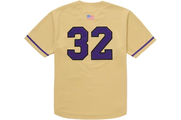 Supreme Swords Baseball Jersey Gold