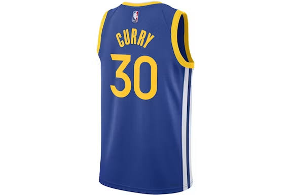 Nike NBA Golden State Warriors Stephen Curry Icon Edition Dri-FIT Jersey Blue/White/Yellow