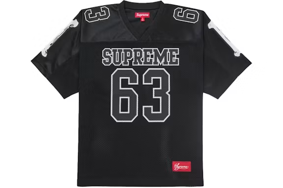 Supreme Bones Football Jersey Black