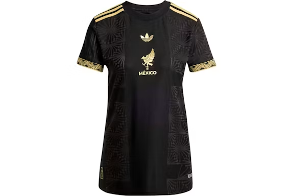 adidas Women's Mexico 25 Gold Jersey Black