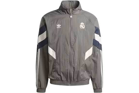 adidas Real Madrid 2024/25 Lifestyler Anthem Track Top Charcoal