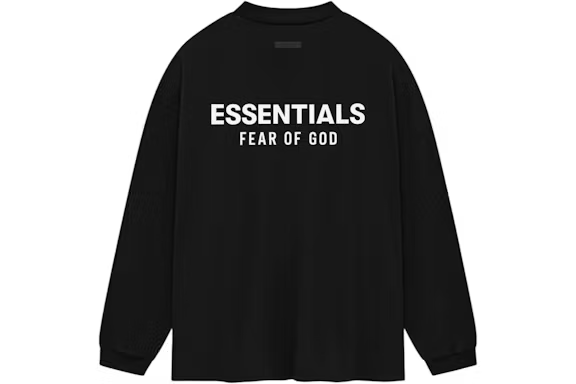 Fear of God Essentials Jersey Long Sleeve T-Shirt Black