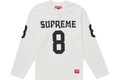 Supreme Affiliated L/S Football Top White