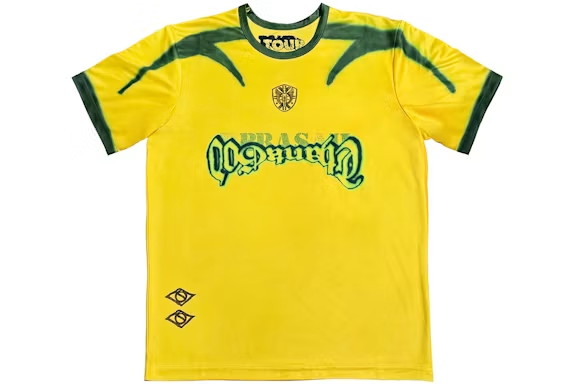Travis Scott Brazil Soccer Jersey Yellow