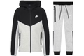 Nike Sportswear Tech Fleece Windrunner Full Zip Hoodie & Joggers Set Dark Grey Heather/Black/White