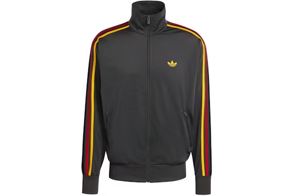 adidas Firebird Track Top Utility Black Collegiate Gold Team Power Red Black