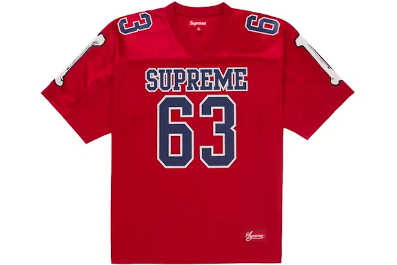 Supreme Bones Football Jersey Red