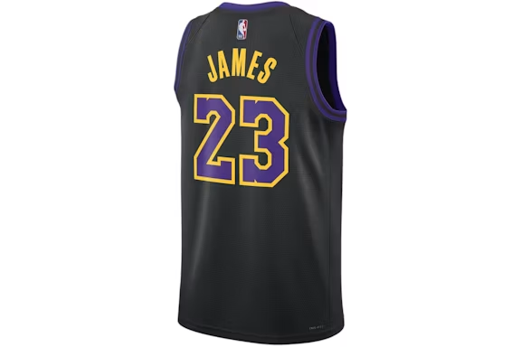 Nike NBA Los Angeles Lakers Lebron James City Edition 2023-2024 Swingman Jersey Black