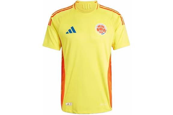 adidas Colombia 2024 Home Authentic Jersey Impact Yellow