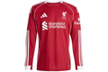 adidas Liverpool FC 25/26 Long Sleeve Home Jersey Strawberry Red