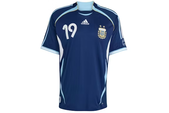 adidas Argentina Away 2006 Messi Jersey Dark Blue