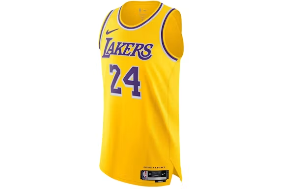 Nike LA Lakers Kobe Bryant #24 Leave A Legacy Jersey Yellow