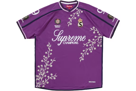 Supreme Floral Soccer Jersey Purple