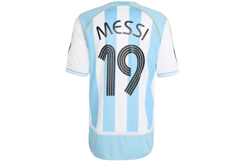 adidas Argentina Home 2006 Messi Jersey White/Clear Blue