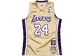 Kobe Bryant HOF NBA Authentic Jersey Gold