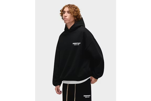 Fear of God Essentials Fleece Hoodie Black