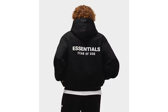 Fear of God Essentials Fleece Hoodie Black