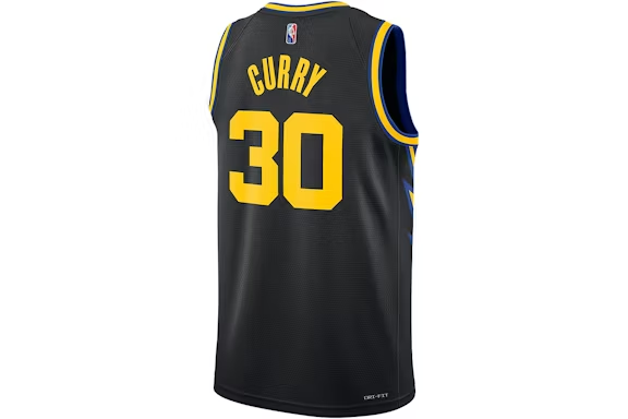 Nike NBA Golden State Warriors 2021/22 Stephen Curry City Edition Mixtape Swingman Jersey Black