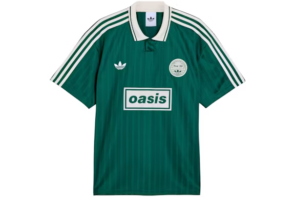 adidas x Oasis Tour Jacquard Jersey Collegiate Green/Cream White